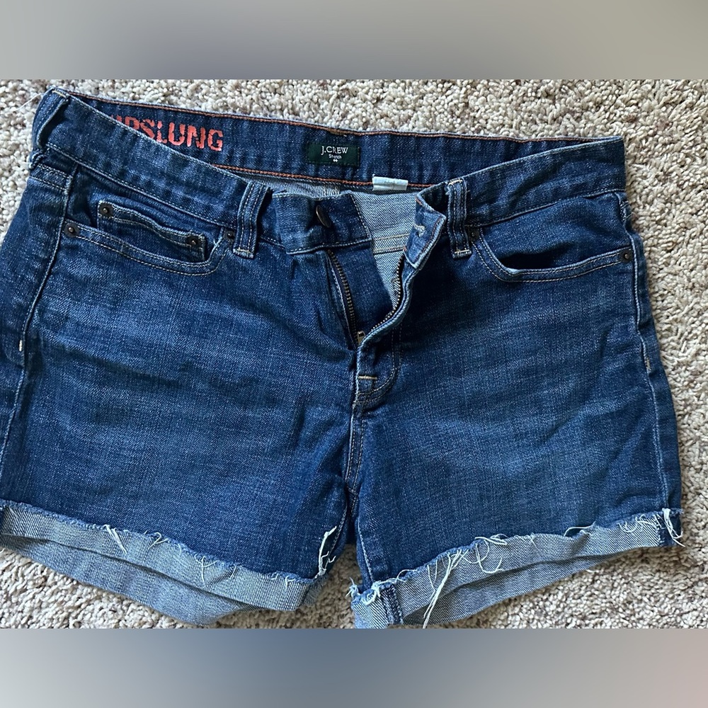 J crew hip slung shorts size 8
